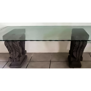 BASE PARA MESA CANTERA NEGRA HOJAS