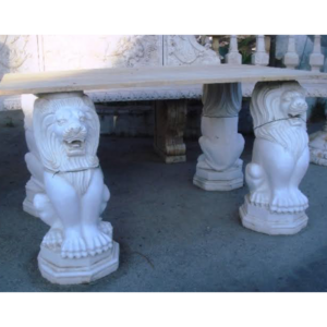 BASE PARA MESA LEONES CANTERA BLANCA MEXICANO