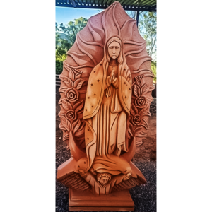 ESCULTURA CANTERA NARANJA 80CM ALTO