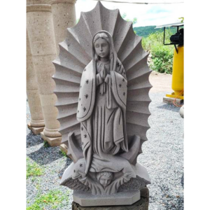 ESCULTURA DE CANTERA ROSA 40CM ALTO