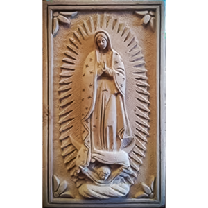 ESCULTURA DE CANTERA ROSA SUAVE 30CM ALTO