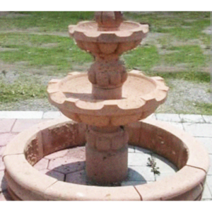FUENTE CANTERA NARANJA 1.50 DOS PLATOS 1 BROCAL