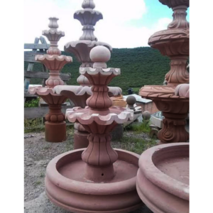 FUENTE CANTERA NARANJA CON BASE DE 1.50 ALTURA